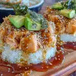 Sushi épicé au saumon facile - featured image