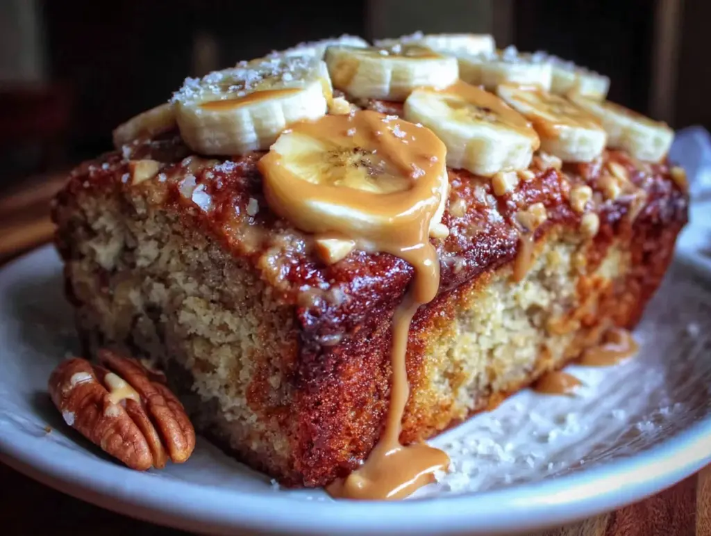 banana bread moelleux au beurre de cacahuète - featured image