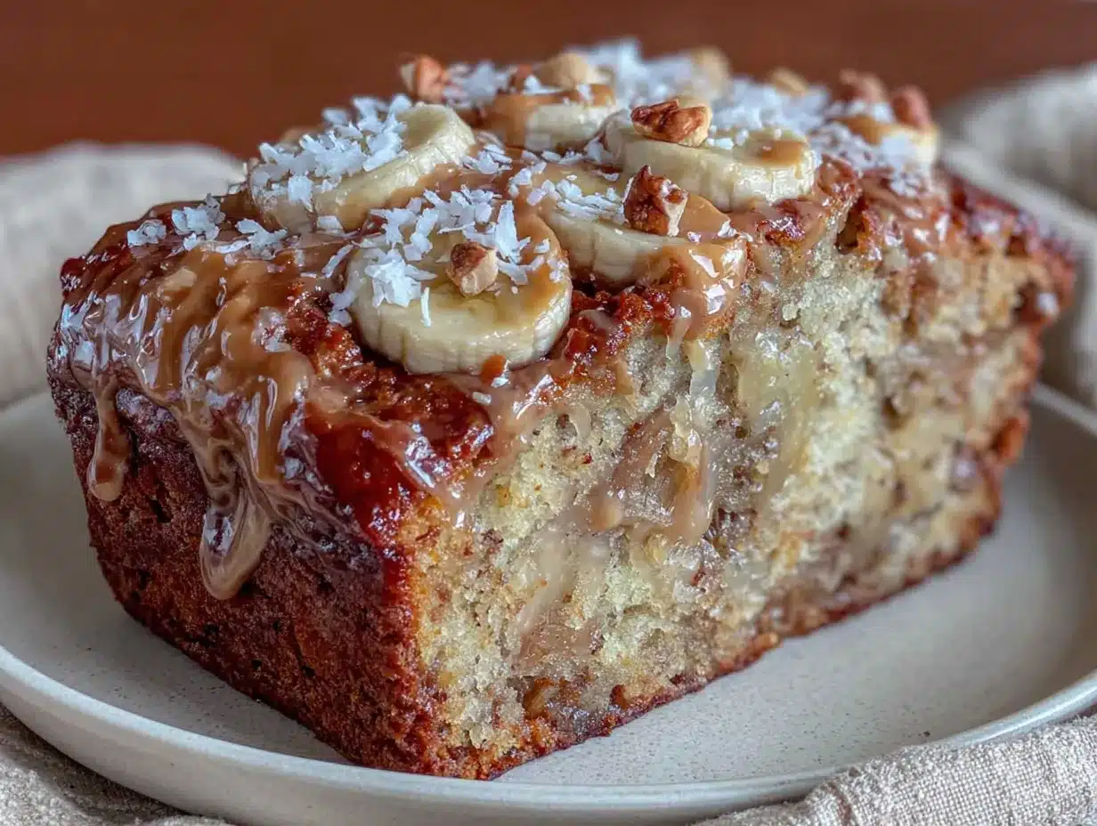 banana bread moelleux au beurre de cacahuète preparation steps
