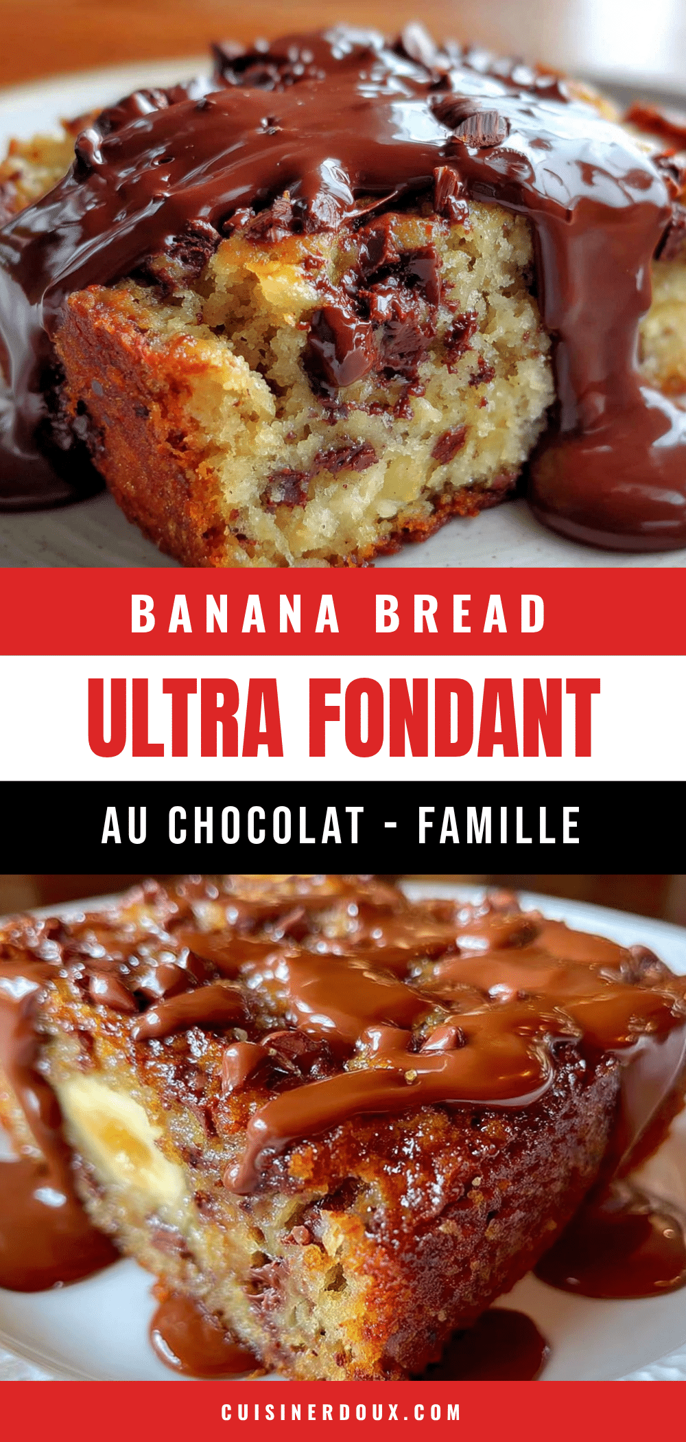 banana bread ultra fondant au chocolat recipe