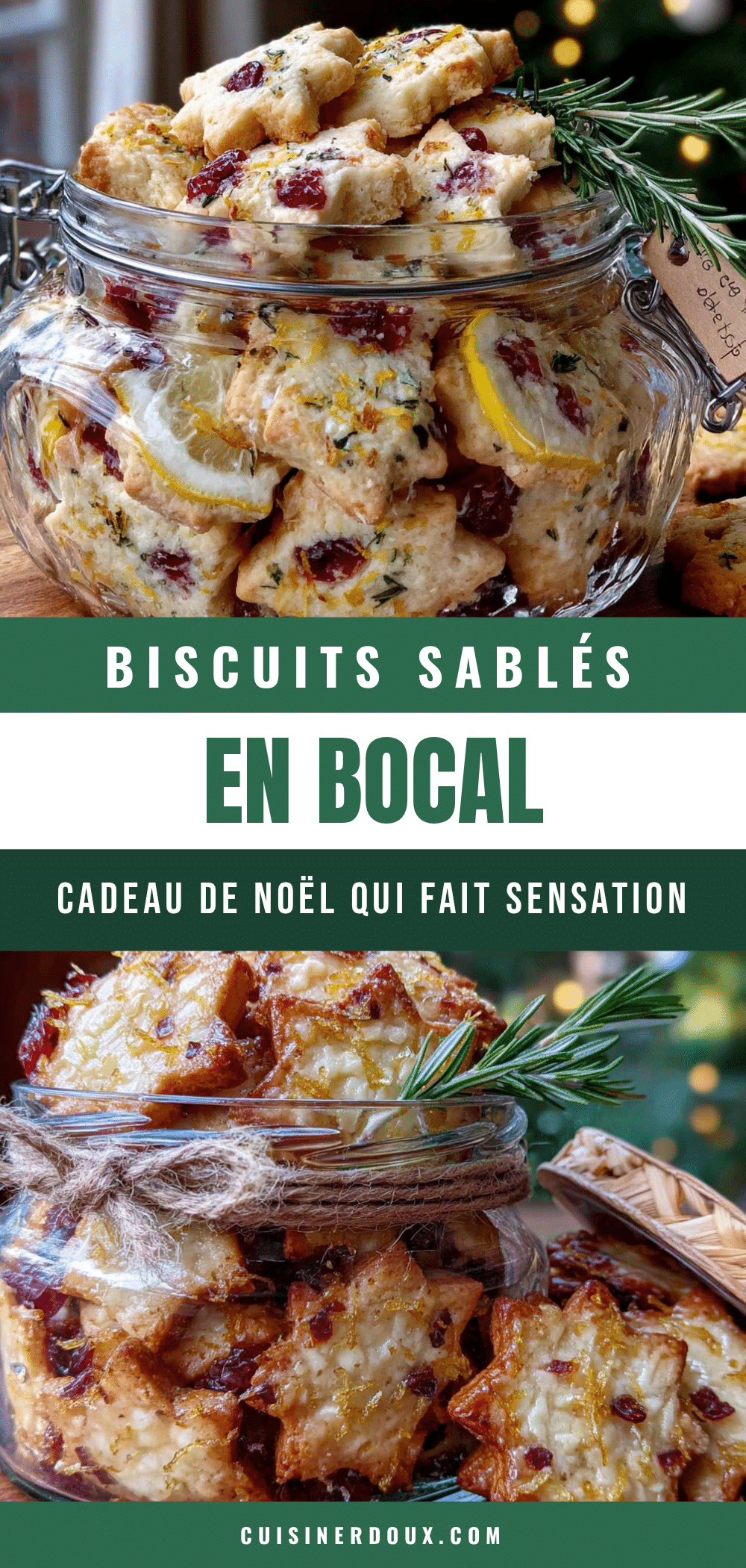 biscuits sablés en bocal recipe