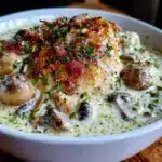 blanquette de poulet ultra crémeuse aux champignons - featured image