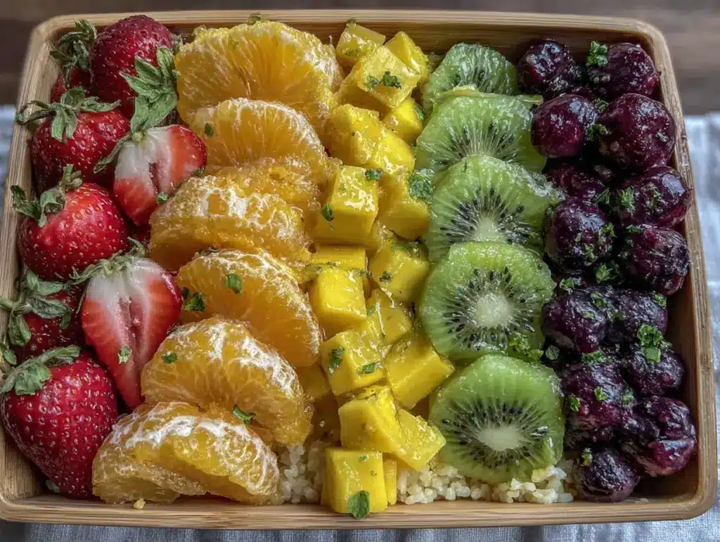 boîte à bento arc-en-ciel aux fruits frais pour enfants - featured image