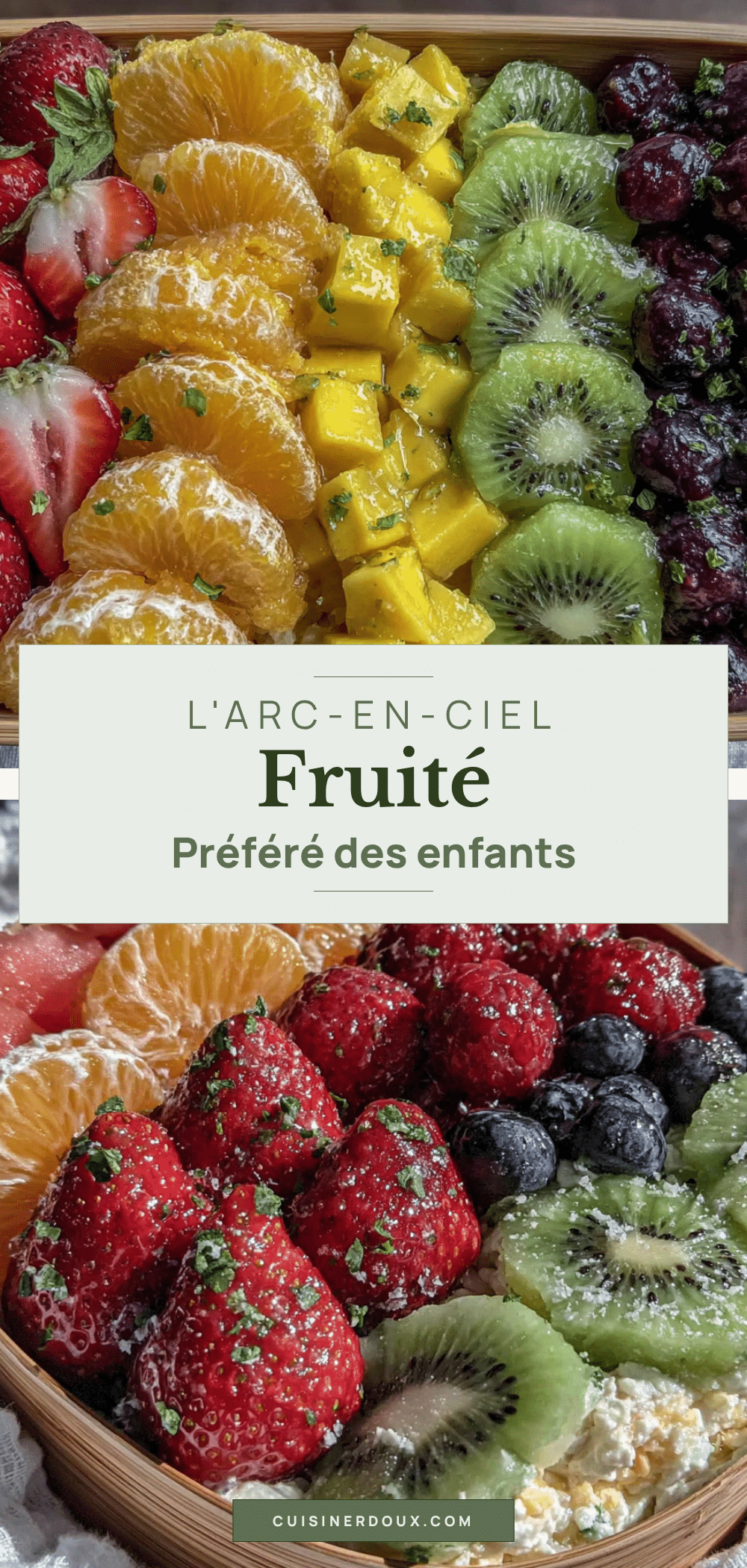 boîte à bento arc-en-ciel aux fruits frais pour enfants recipe