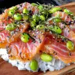 bol saumon riz vinaigré edamame - featured image