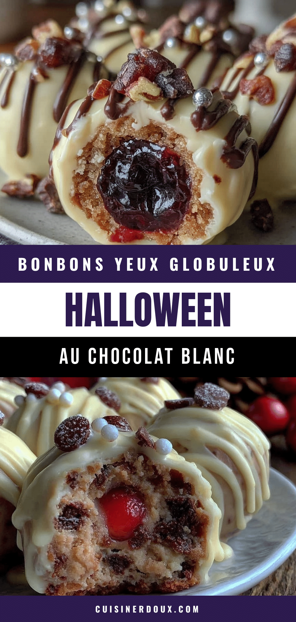 bonbons yeux globuleux au chocolat blanc recipe
