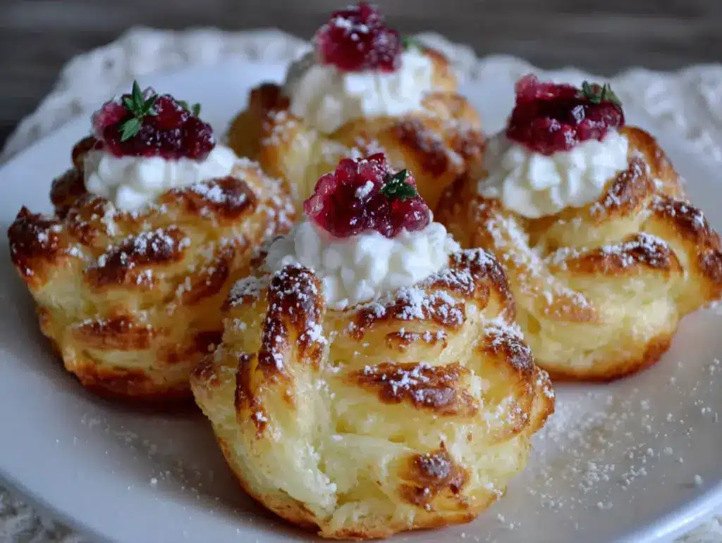 bouchées fondantes cranberry brie - featured image