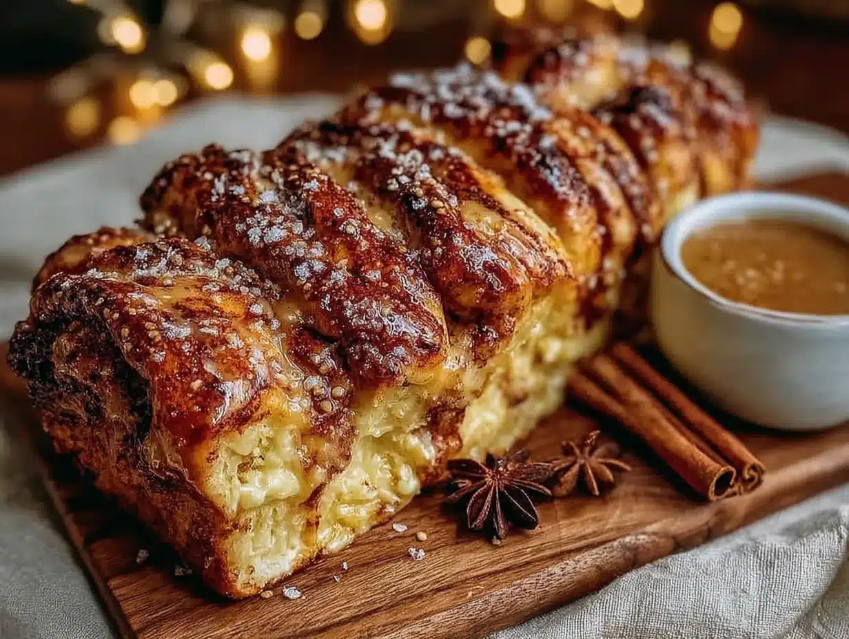 brioche de Noël tressée à la cannelle preparation steps