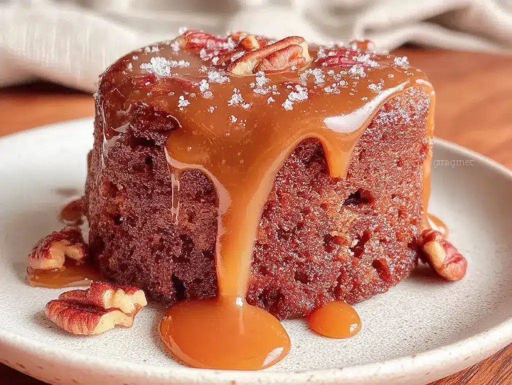 brownie fondant noix de pécan caramel - featured image