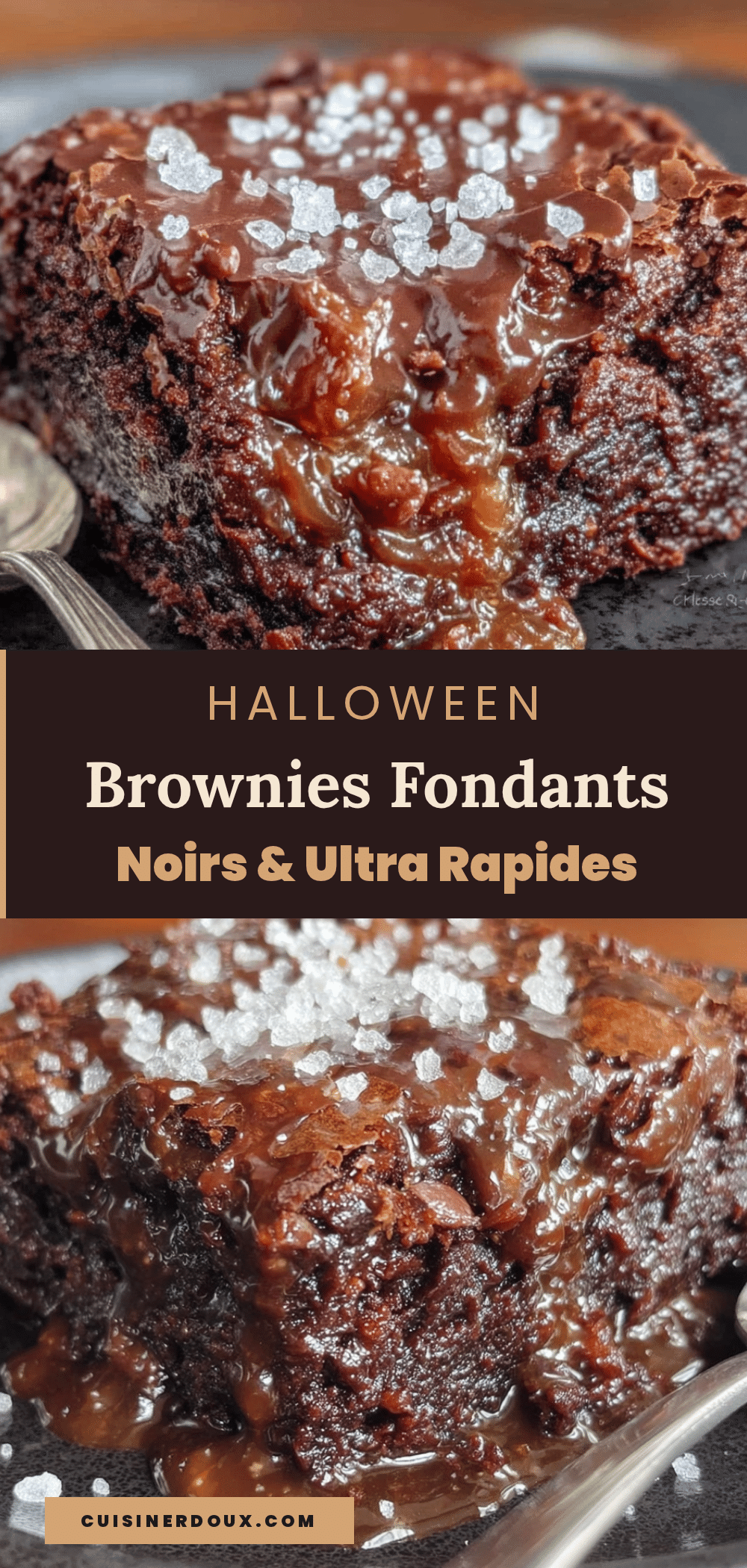 brownies fondants halloween recipe