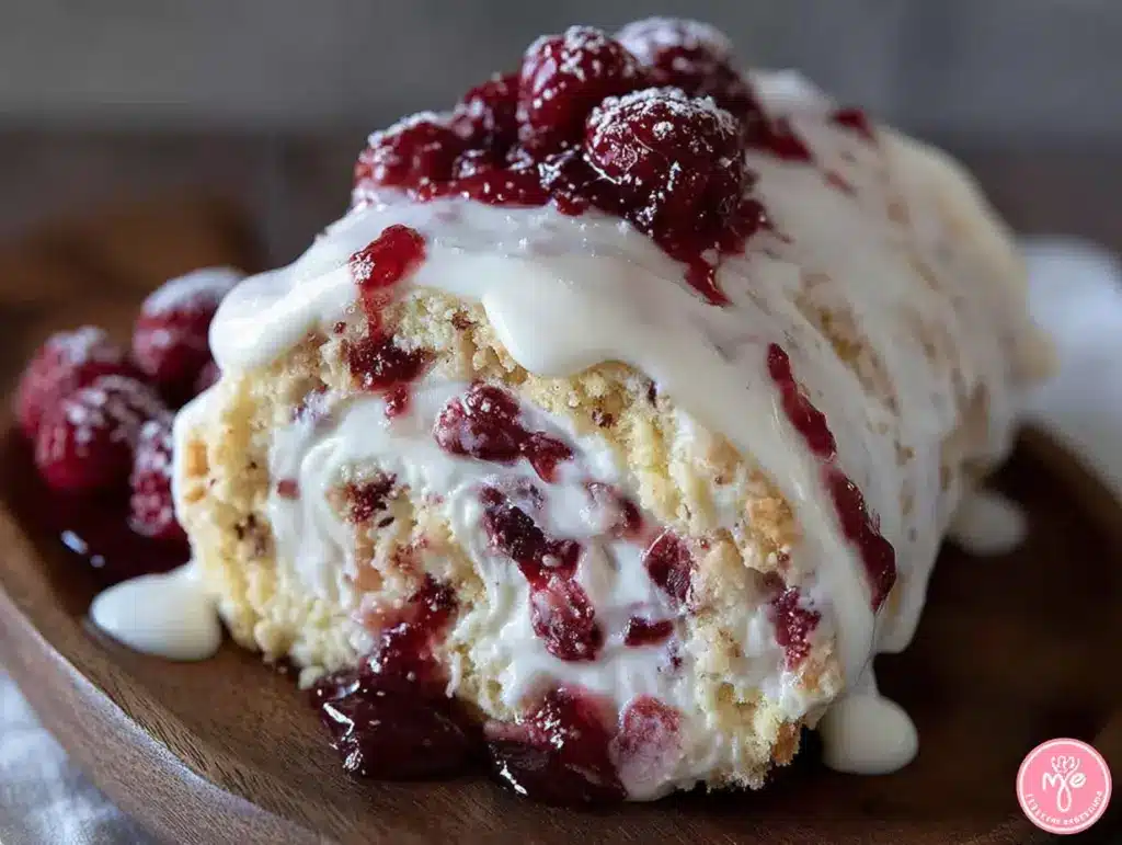 bûche glacée vanille framboise - featured image