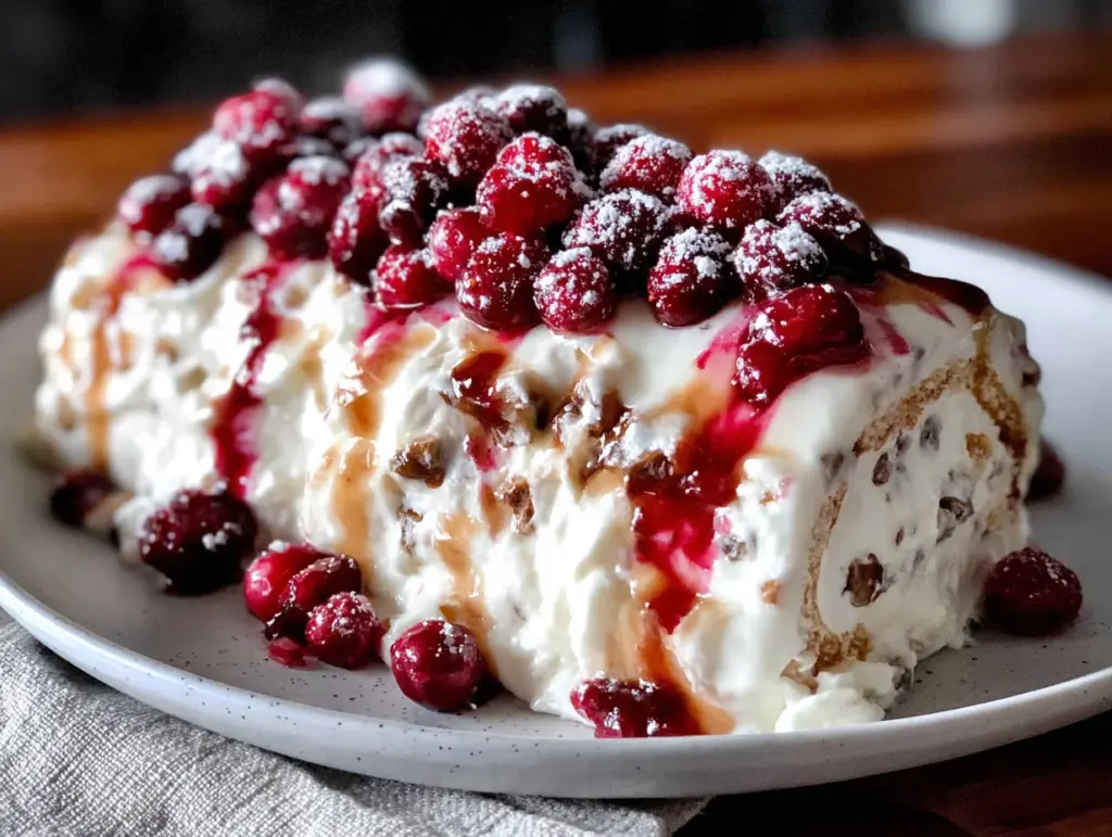 bûche glacée vanille framboise légère - featured image
