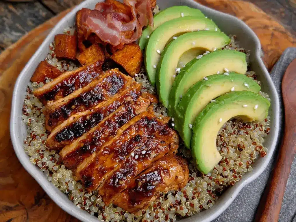 Buddha bowl poulet grillé quinoa facile - featured image