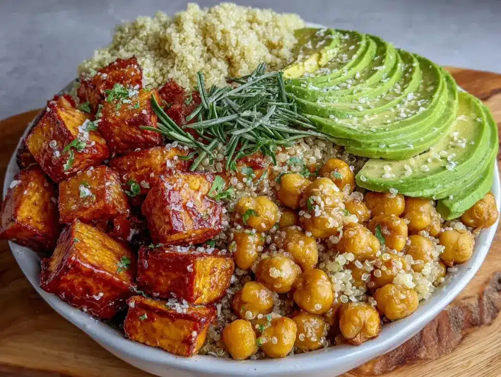 buddha bowl réconfortant patate douce et pois chiches - featured image