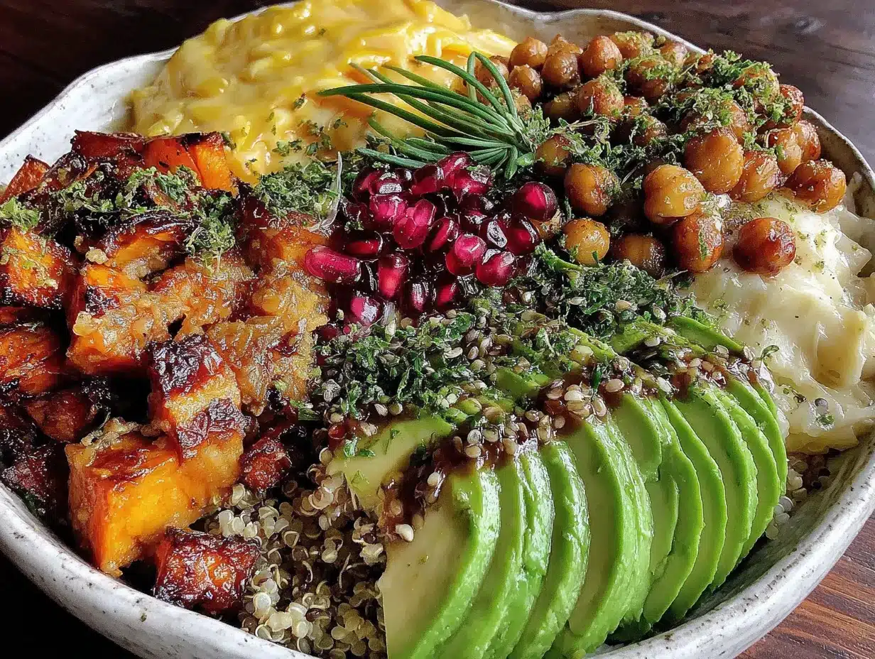 buddha bowl réconfortant patate douce et pois chiches preparation steps