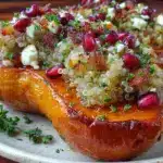 butternut farcie au quinoa et feta - featured image
