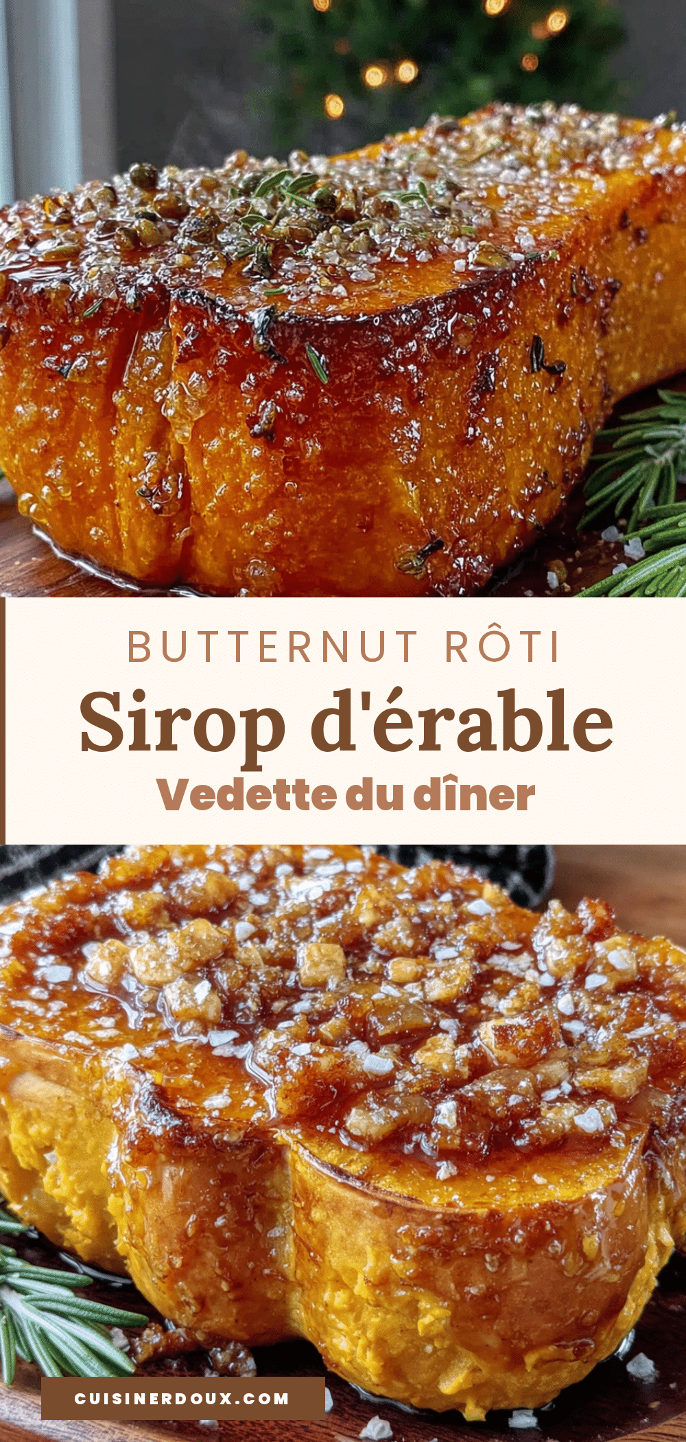 butternut rôti au sirop dérable recipe