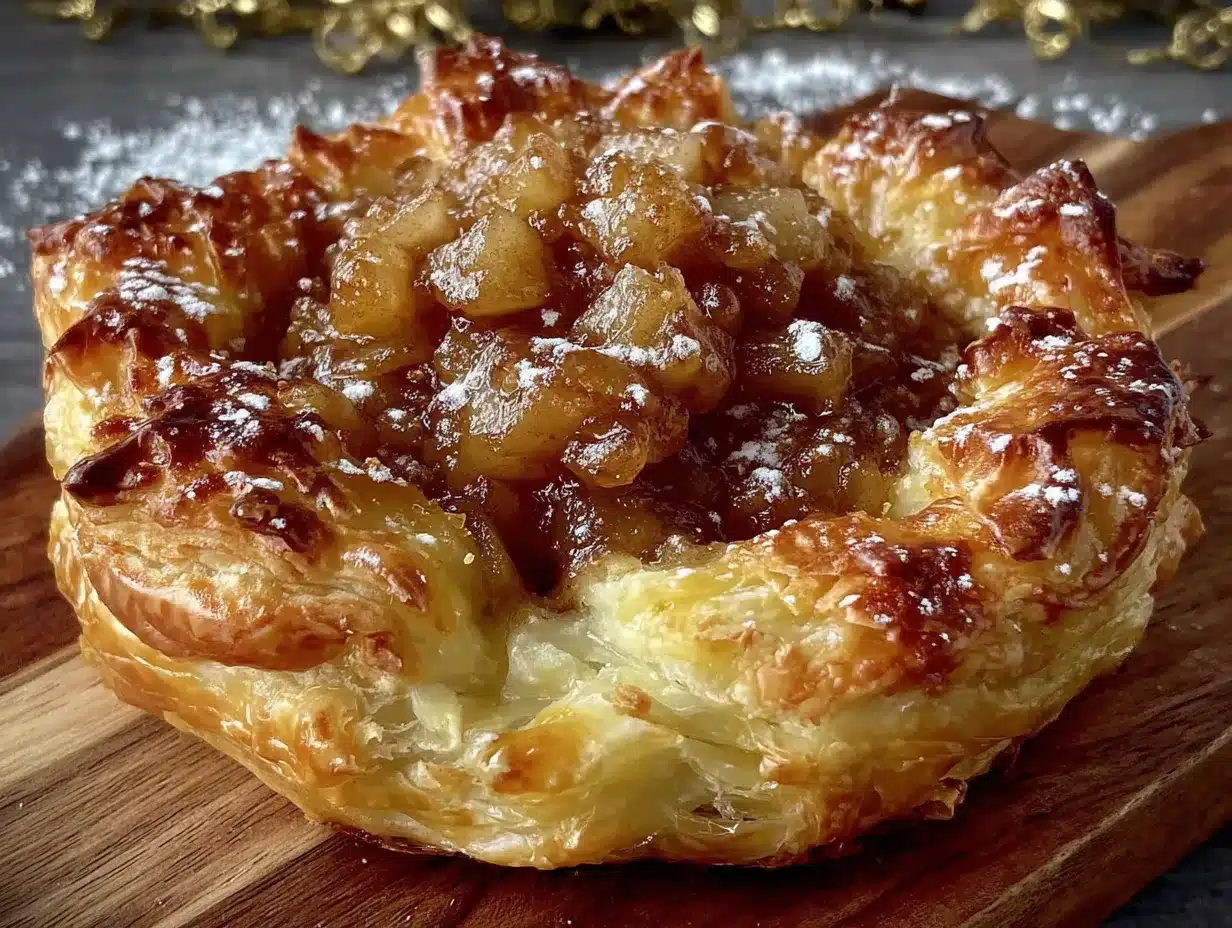 chausson aux pommes feuilleté preparation steps