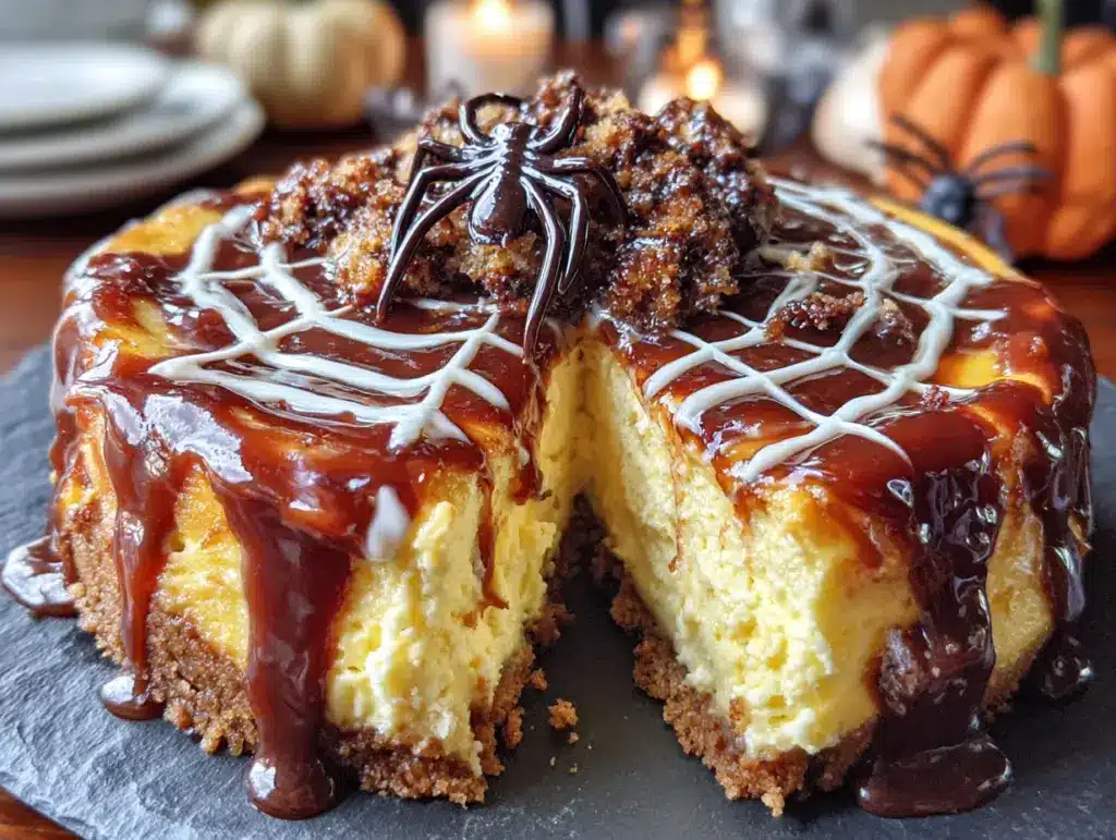 cheesecake noir velours halloween - featured image