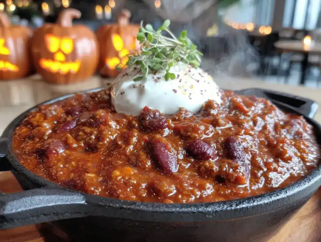 chili con carne halloween facile économique - featured image