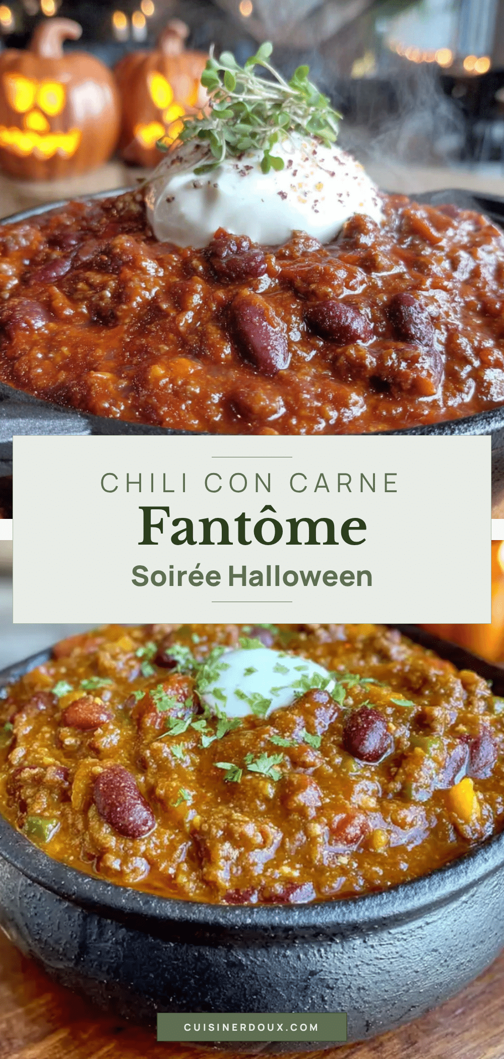 chili con carne halloween facile économique recipe