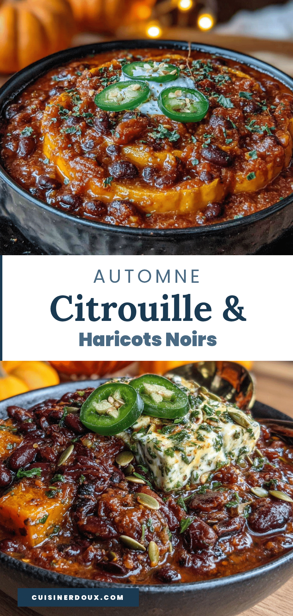chili dautomne citrouille et haricots noirs recipe