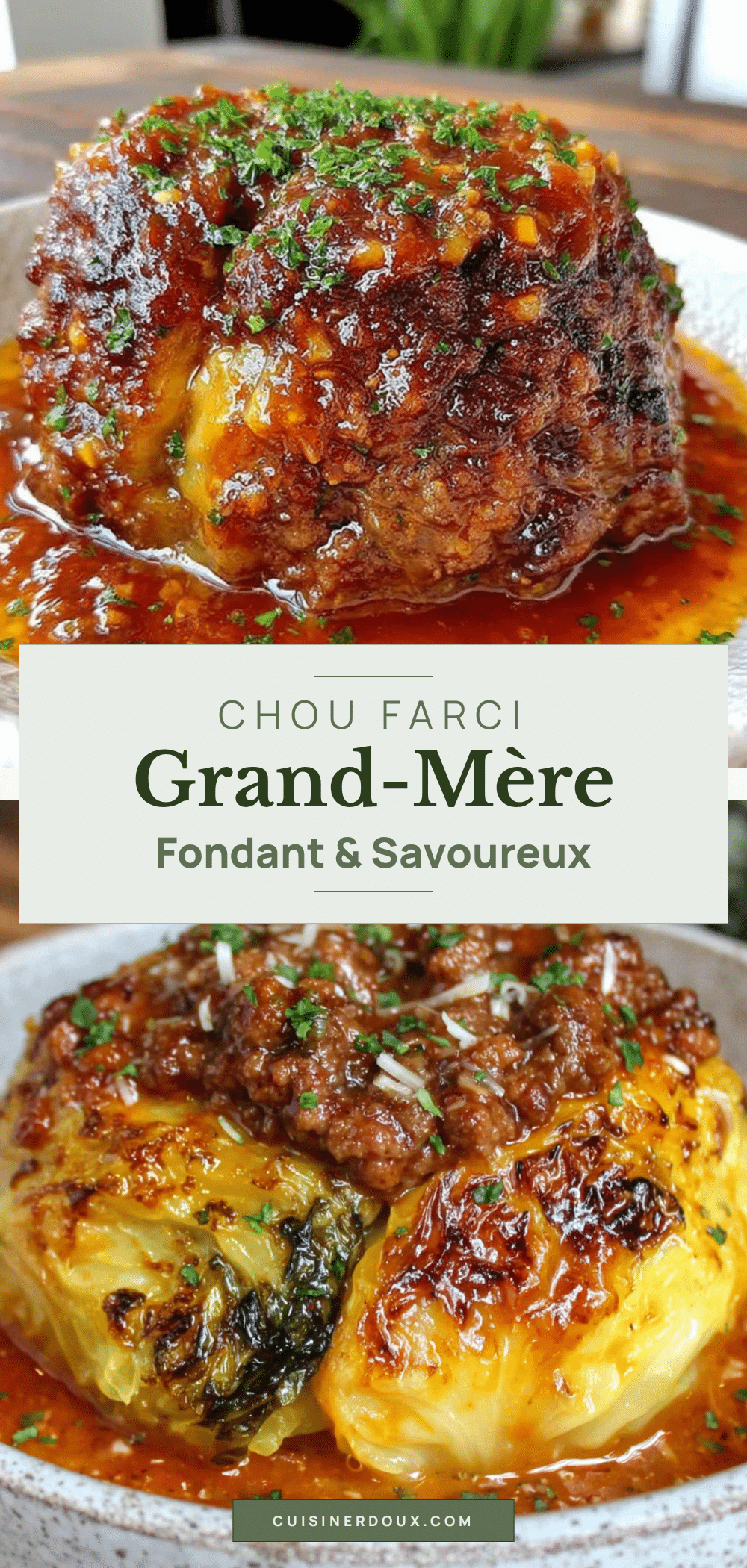 chou farci grand-mère recipe