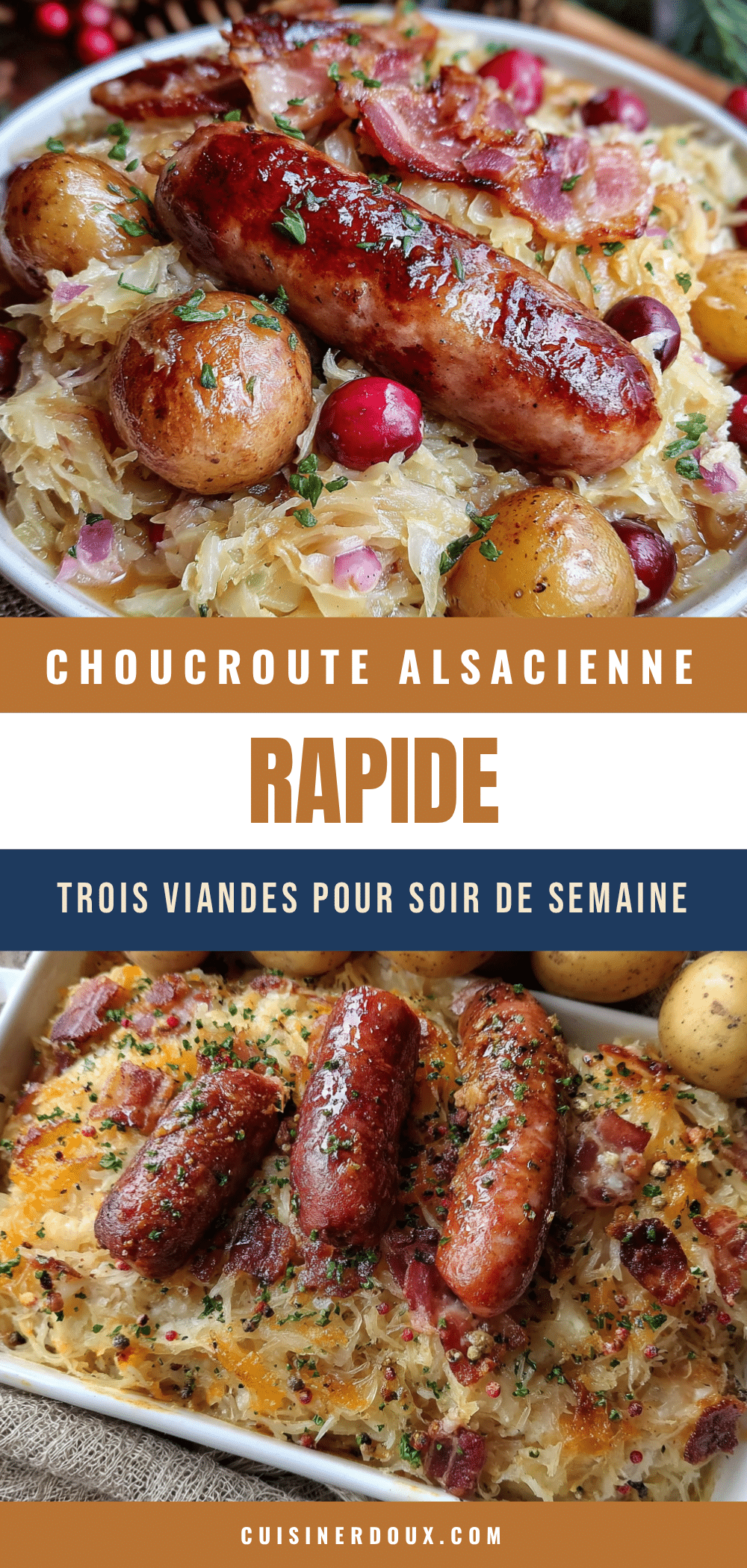 choucroute alsacienne rapide trois viandes recipe
