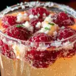 cocktail pétillant champagne framboise - featured image
