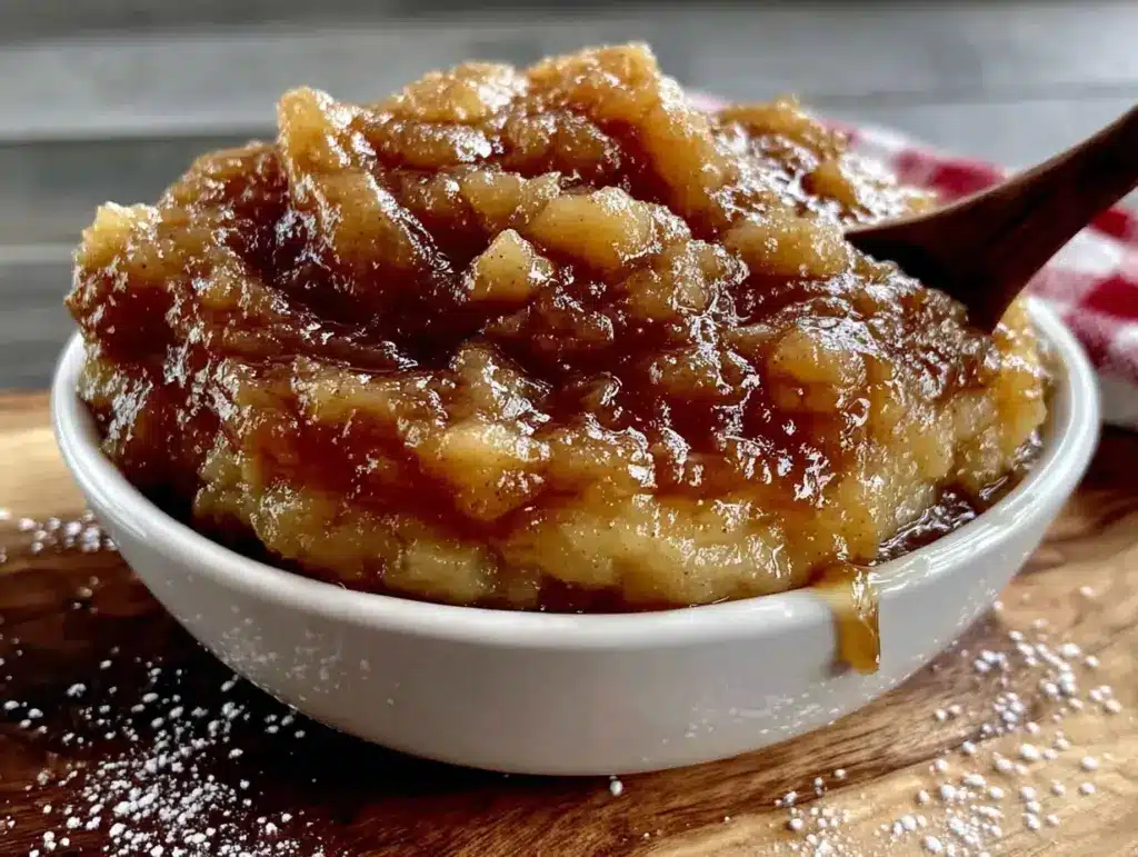 compote de pommes maison sans sucre - featured image