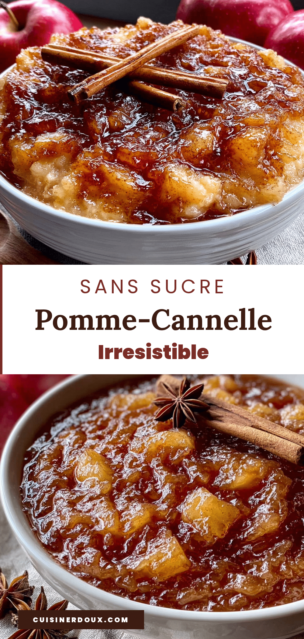 compote de pommes sans sucre ajouté recipe