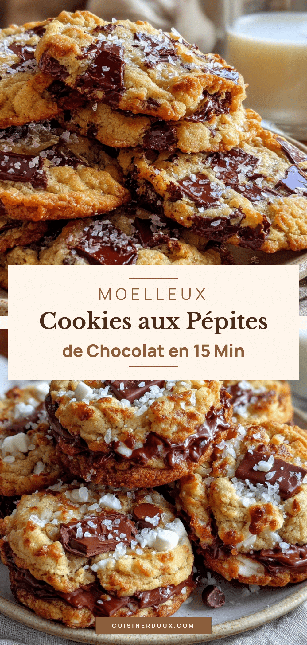 cookies moelleux aux pépites de chocolat en 15 minutes recipe
