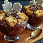 coupes de cimetière halloween au chocolat - featured image