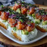 crémeux bake épicé au thon et riz sushi - featured image