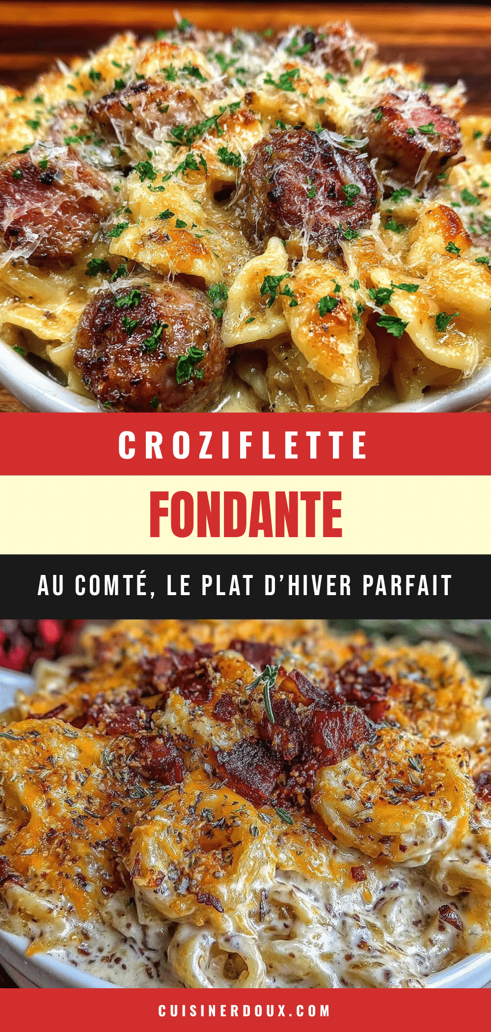 croziflette fondante au comté recipe