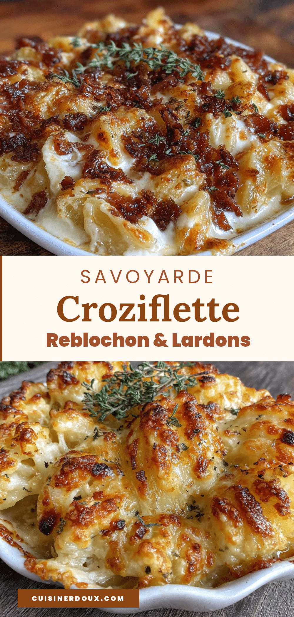 croziflette savoyarde rapide au reblochon et lardons recipe