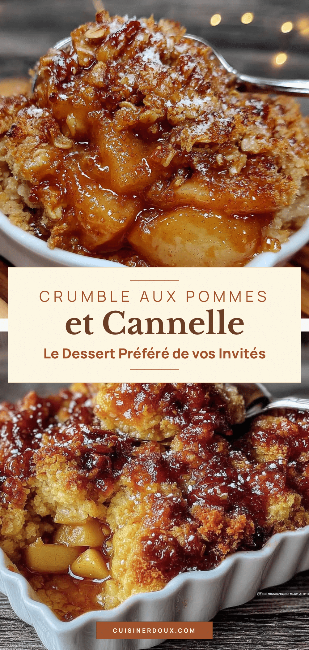 crumble aux pommes et cannelle recipe