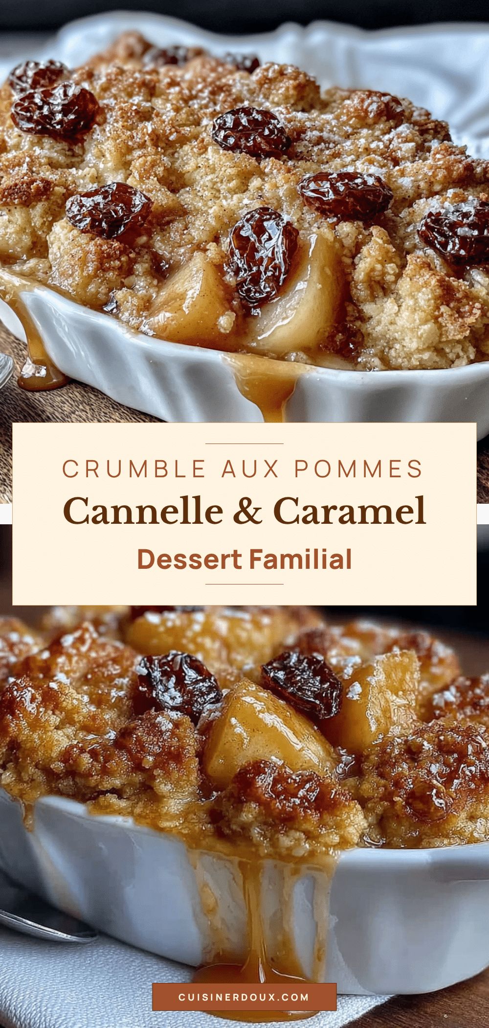 crumble aux pommes et cannelle recipe