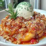 crumble aux pommes et noisettes caramélisées - featured image