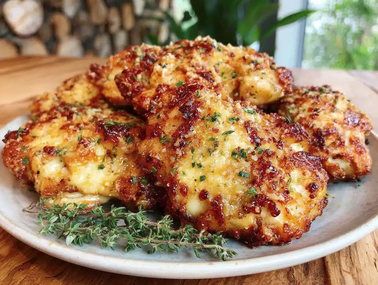 cuisses de poulet parmesan à l’air fryer preparation steps