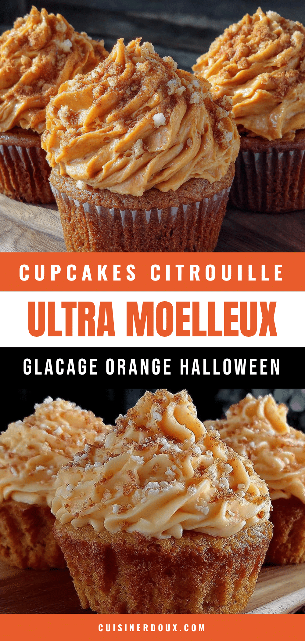Cupcakes citrouille ultra moelleux recipe