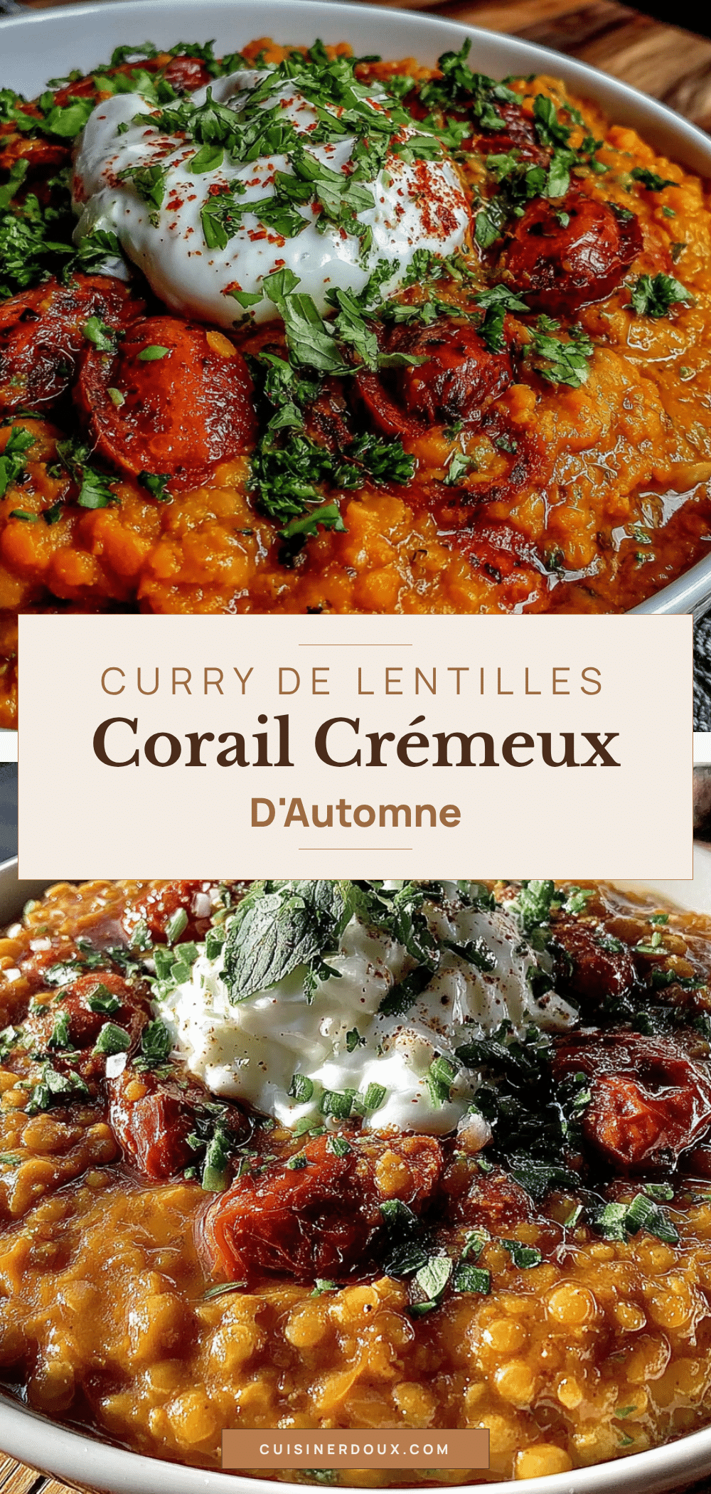 curry de lentilles corail crémeux dautomne recipe