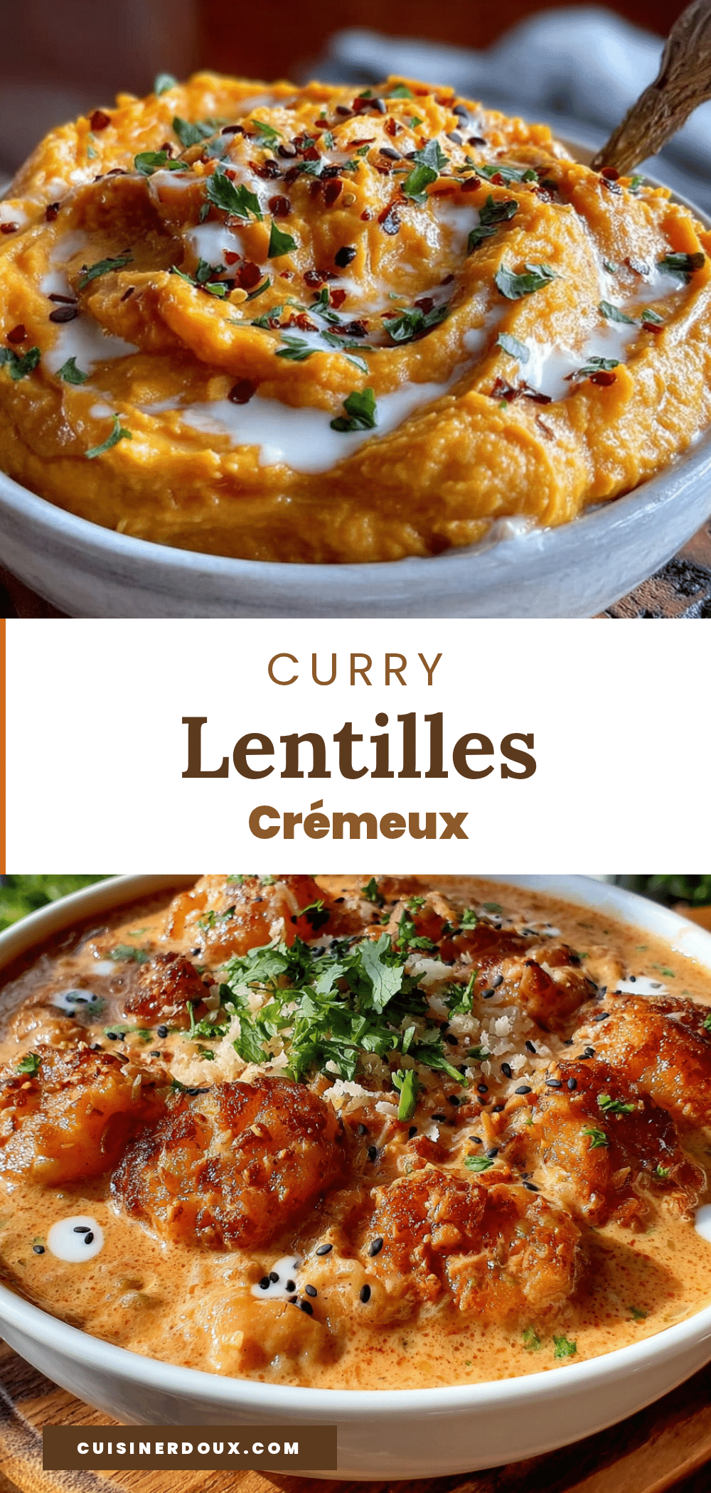 curry de lentilles corail crémeux recipe
