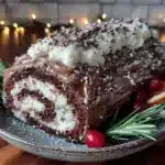 décoration bûche de Noël - featured image