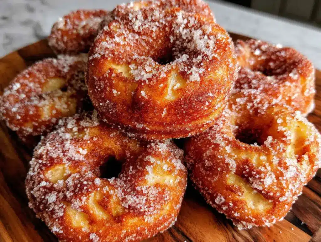 donuts fondants aux pommes et cannelle - featured image