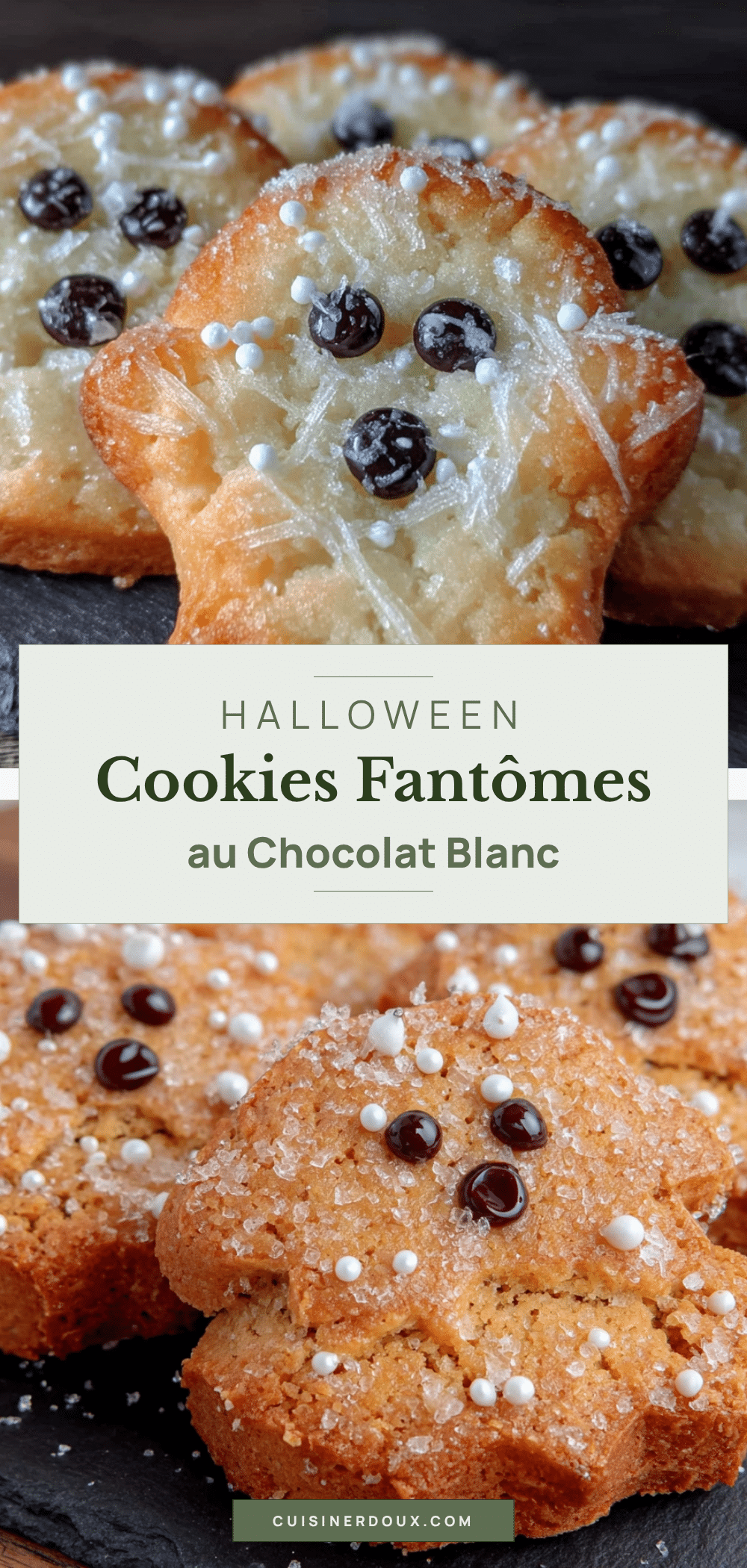 fantômes au chocolat blanc halloween recipe