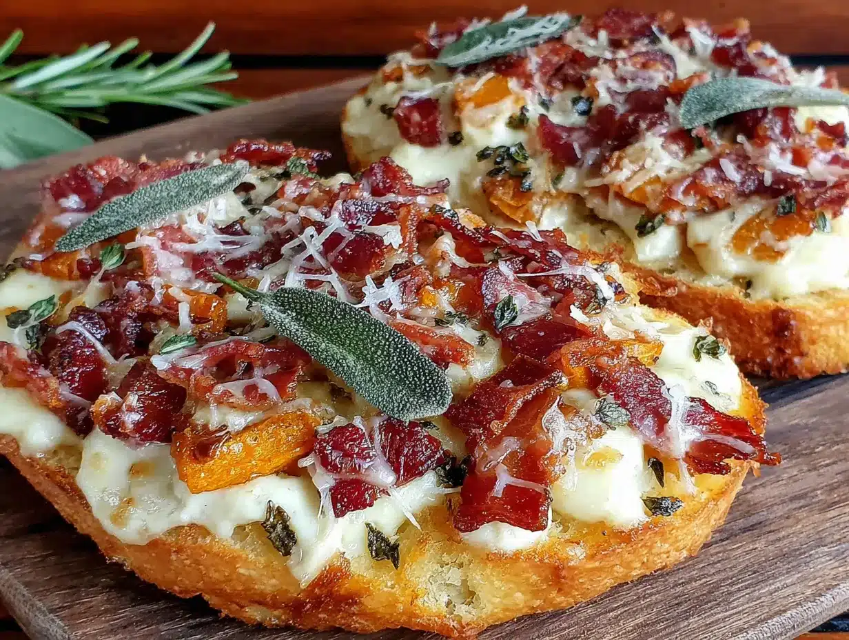 flatbread réconfortant courge rôtie et bacon croustillant preparation steps