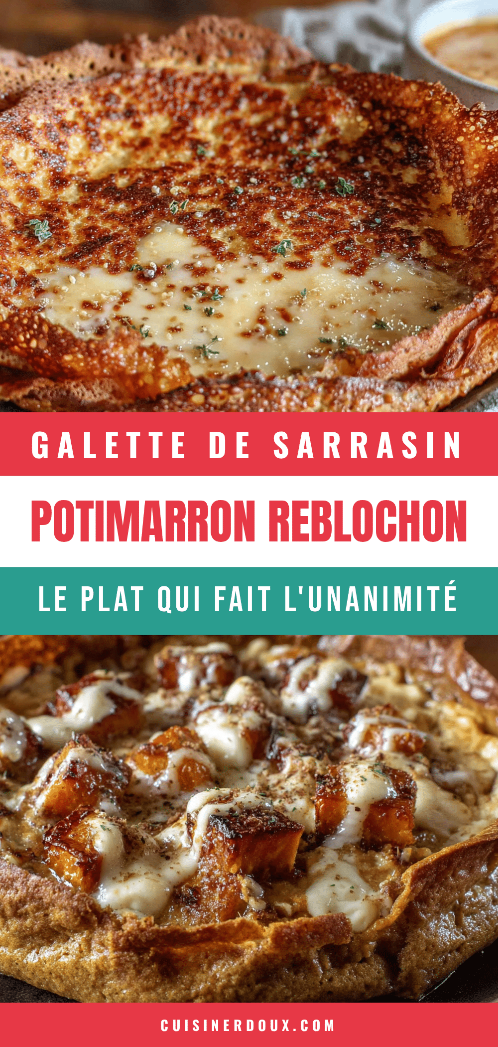 galette de sarrasin potimarron reblochon recipe