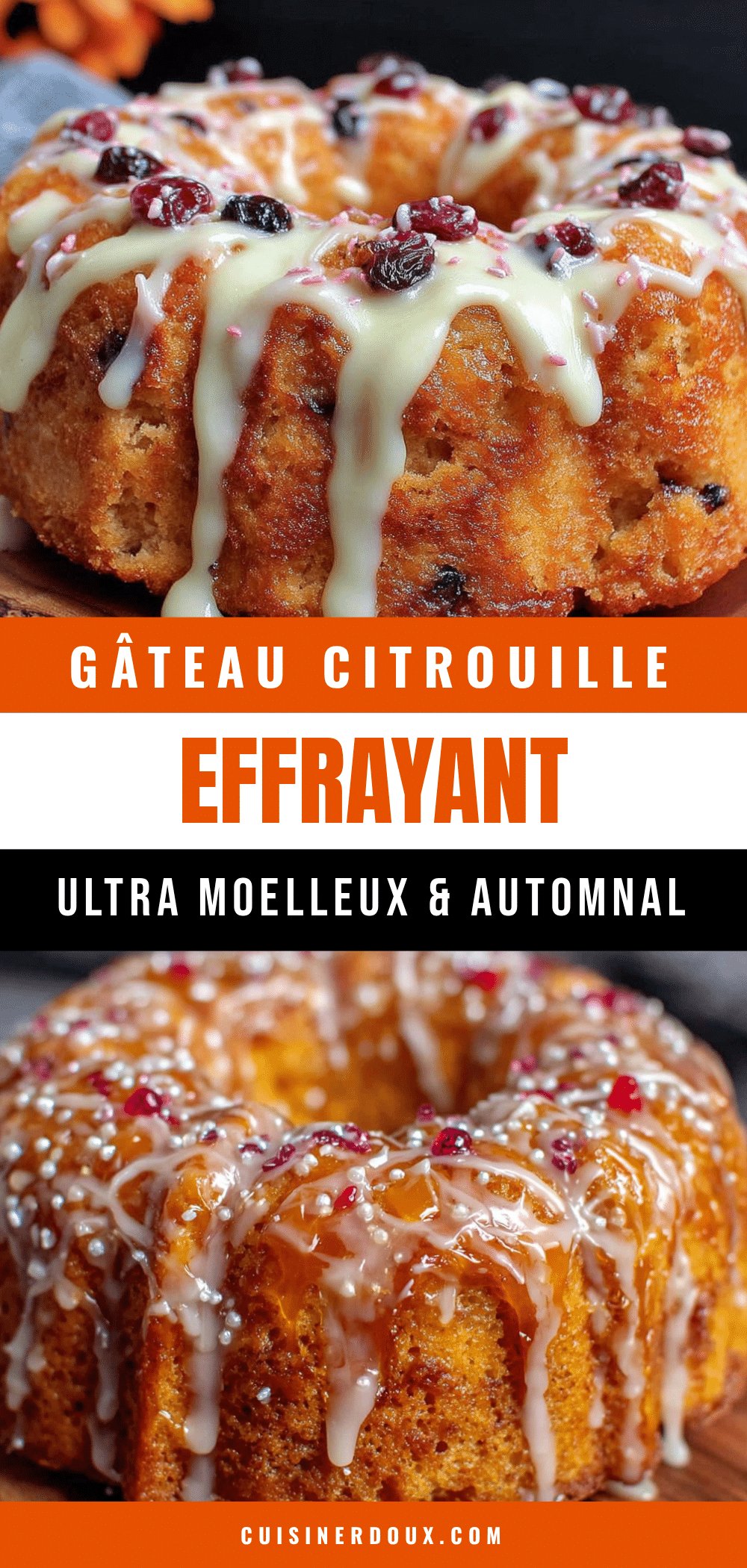 gâteau citrouille halloween effrayant recipe