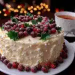 gâteau de Noël facile au glaçage royal - featured image